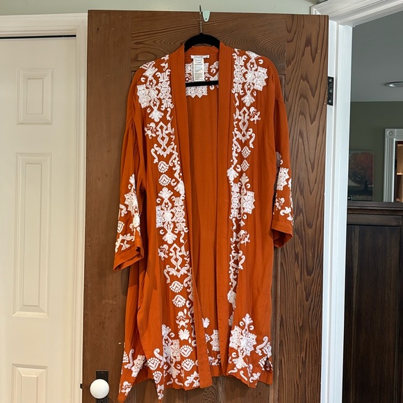 Chico's Jackets & Blazers - Chico’s Burnt Orange Kimono Size S/M